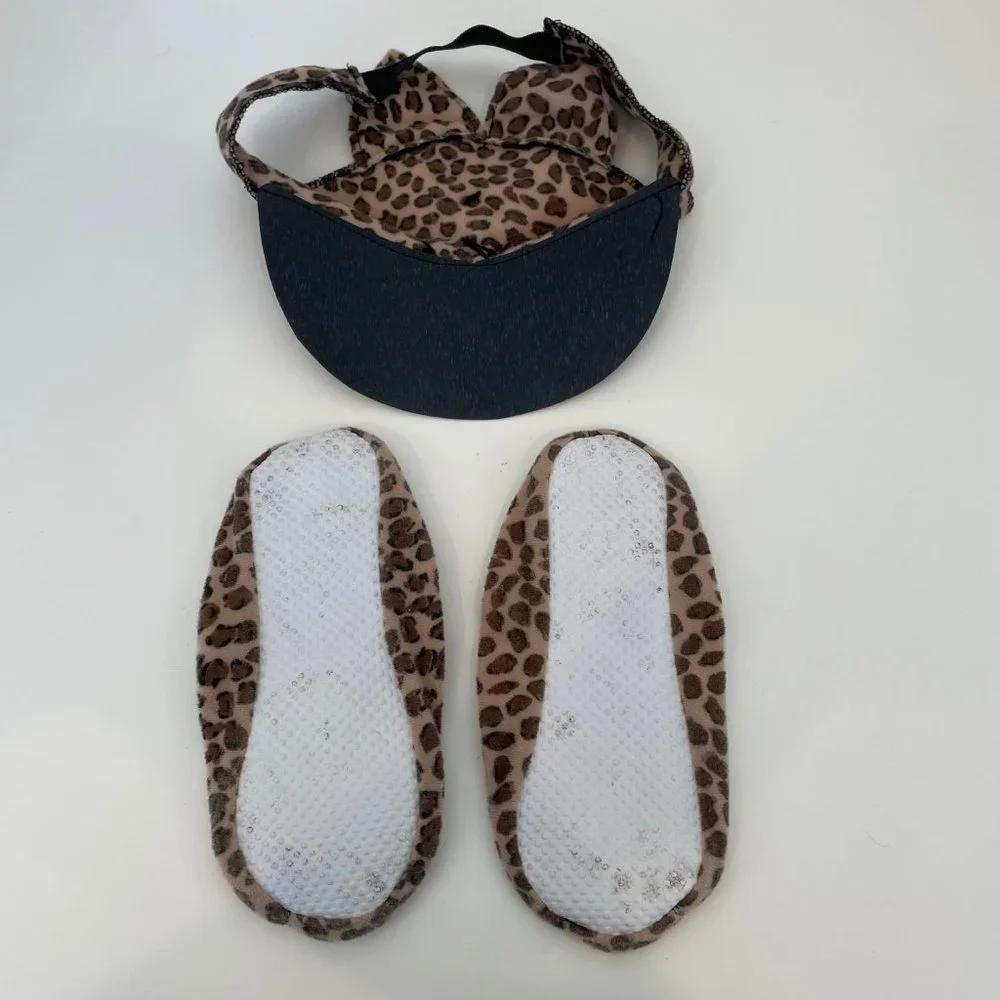 3 Pc Leopard Set Halloween Costume Hat, Skirt & Shoes